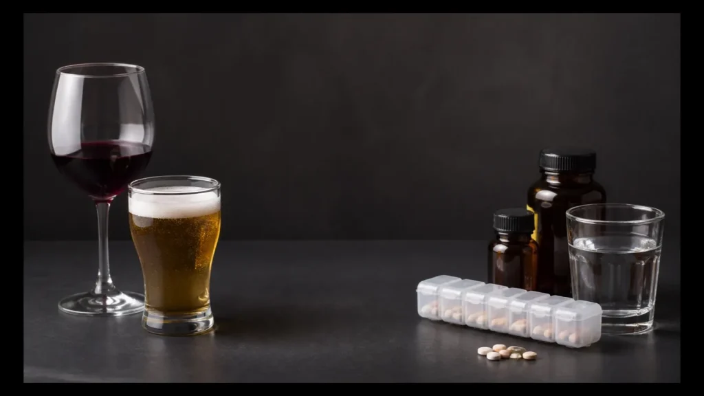Alkohol i suplementy – połączenia szczególnie ryzykowne