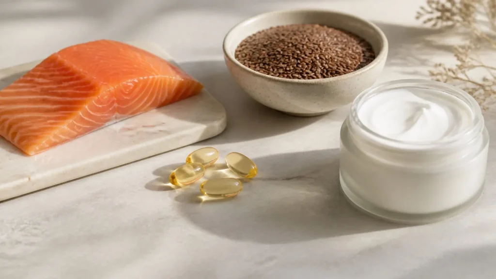 Omega-3 a sucha skóra – działanie i czas oczekiwania